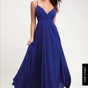 Royal blue maxi dress
